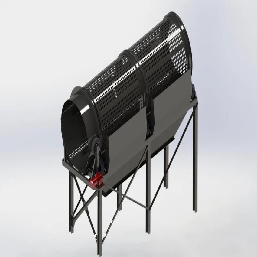 50 Ton Mobile Trommel Screening Plant for Organic Waste