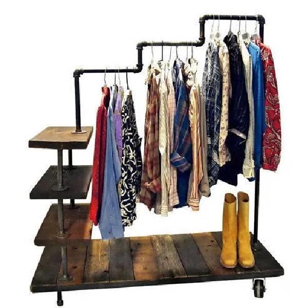 Triple Tier Garment Display Stand
