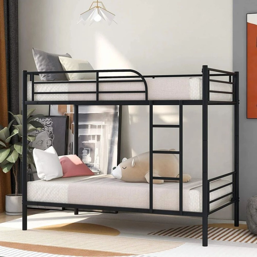 Triple Twin Steel Bunk Bed with Storage