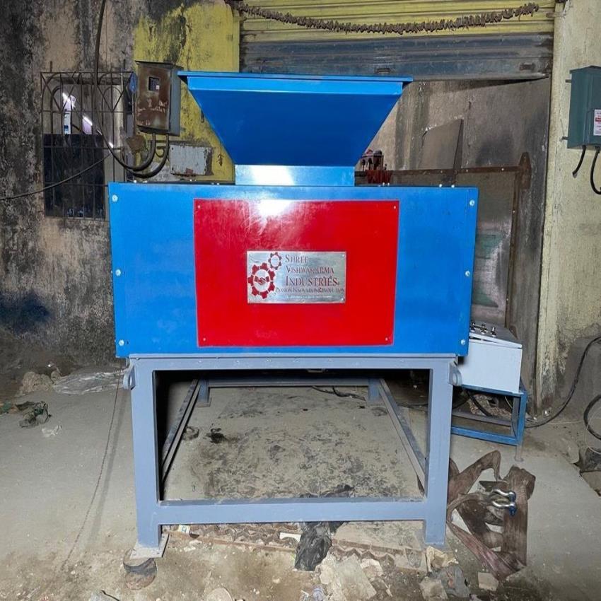 Twin Shaft Cross-Cut Shredder Machine