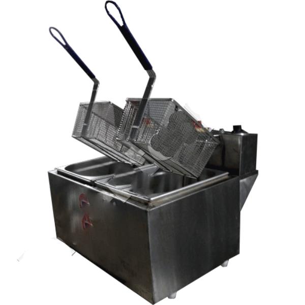 TWIN TANK ELECTRIC DEEP FRYER MACHINE