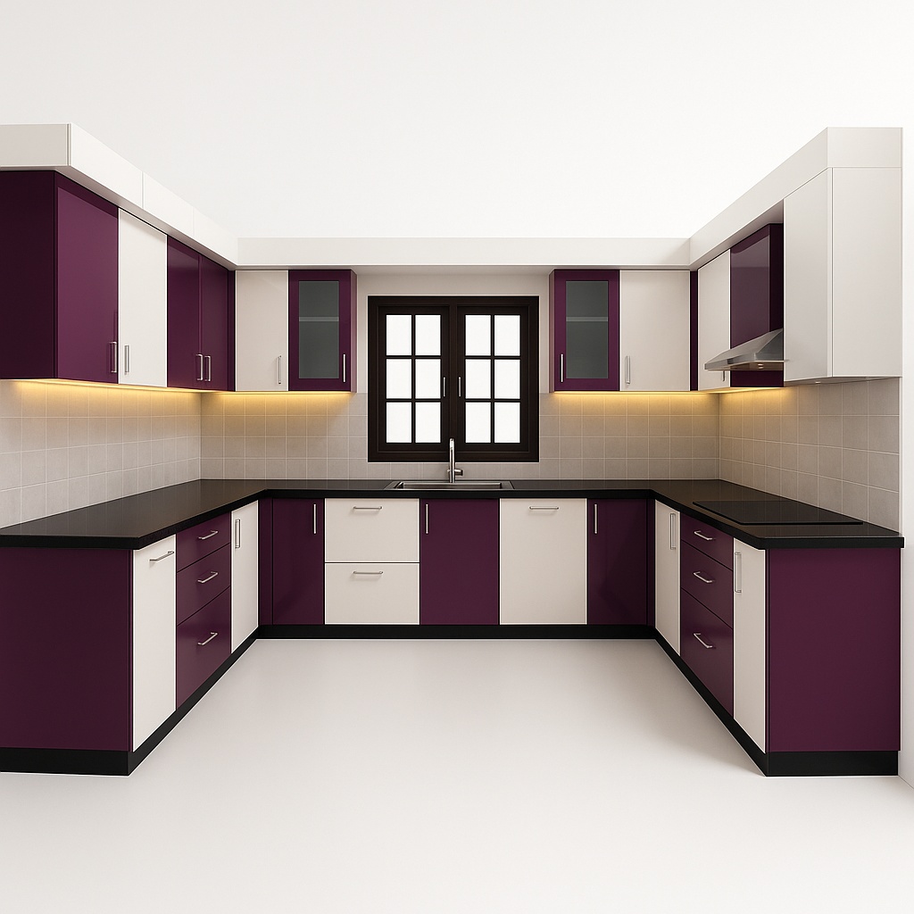 U-Shape Aluminium Kitchen