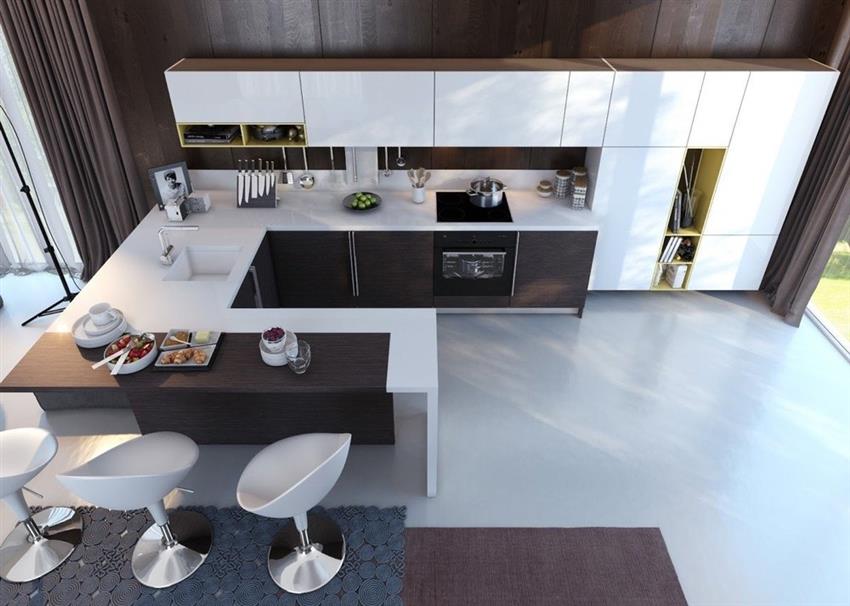 U Shape Modular Kitchen Design