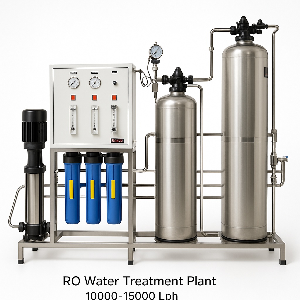RO Water Treatment Machine, 10000-15000 LPH