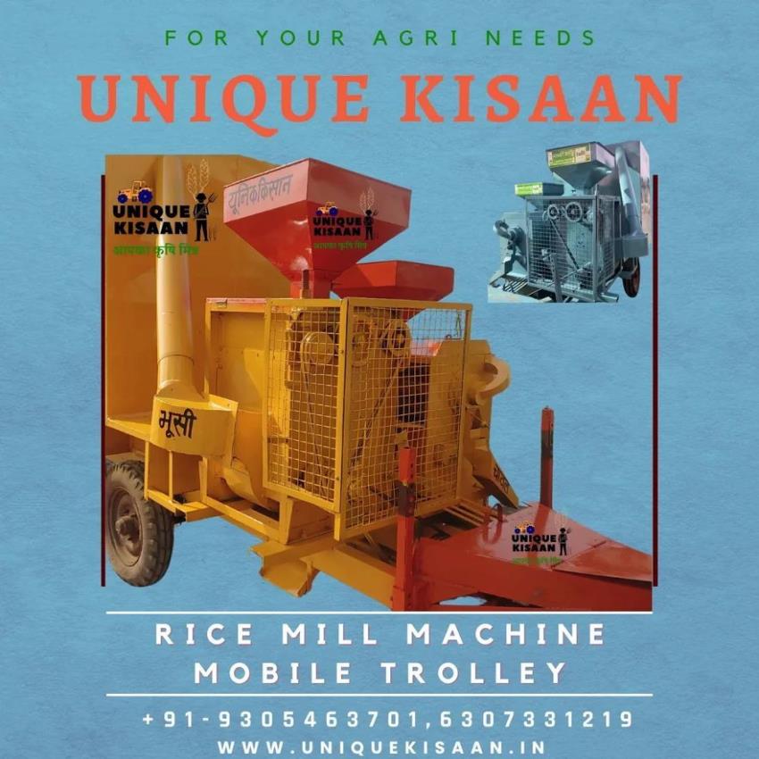 Unique Kisan 35 HP Mobile Rice Mill Machine