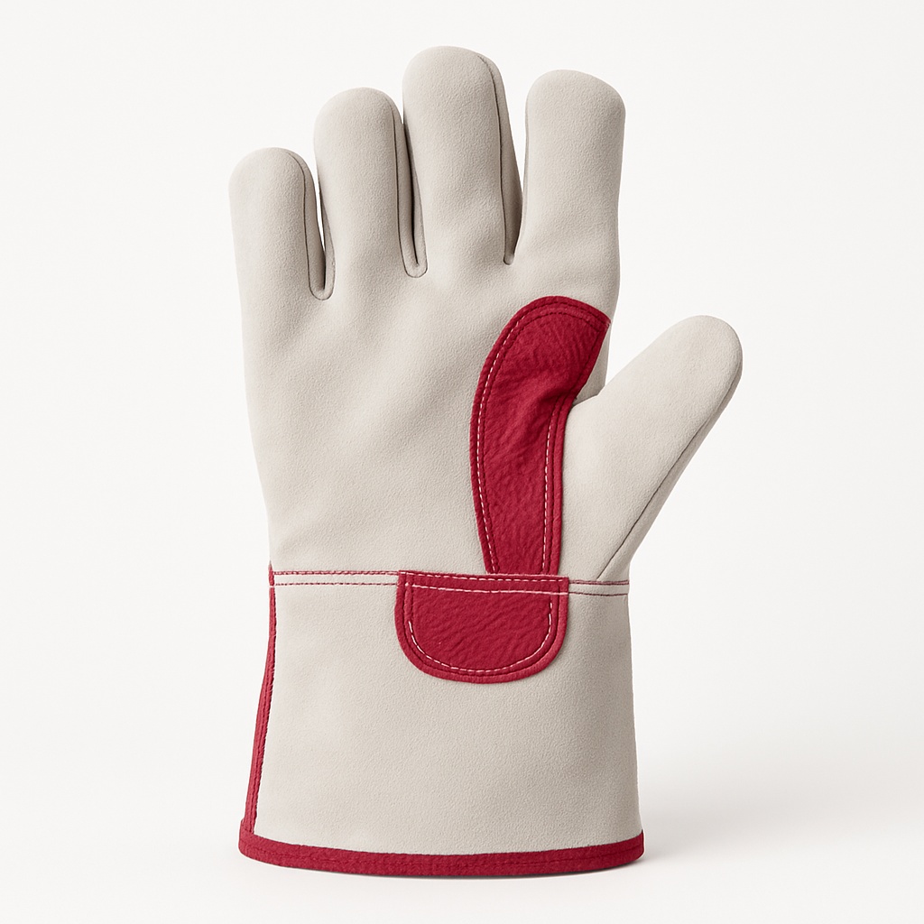 Plain Leather Welding Gloves