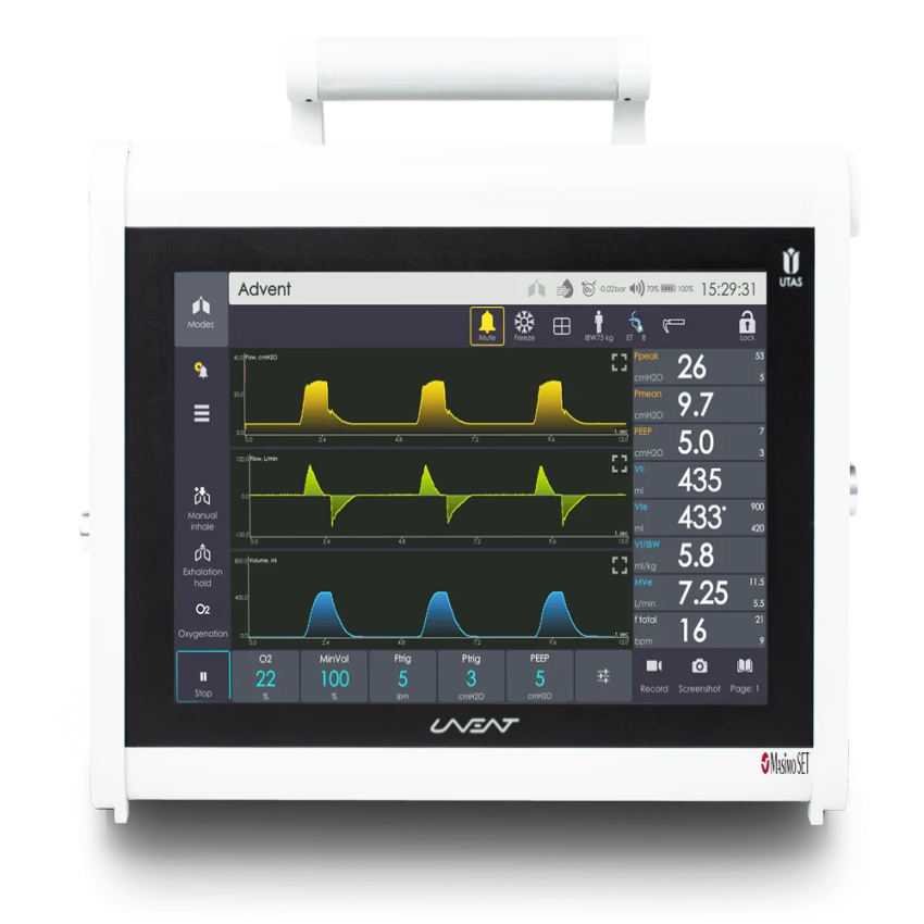UTAS Uvent T S ICU Ventilator Machine