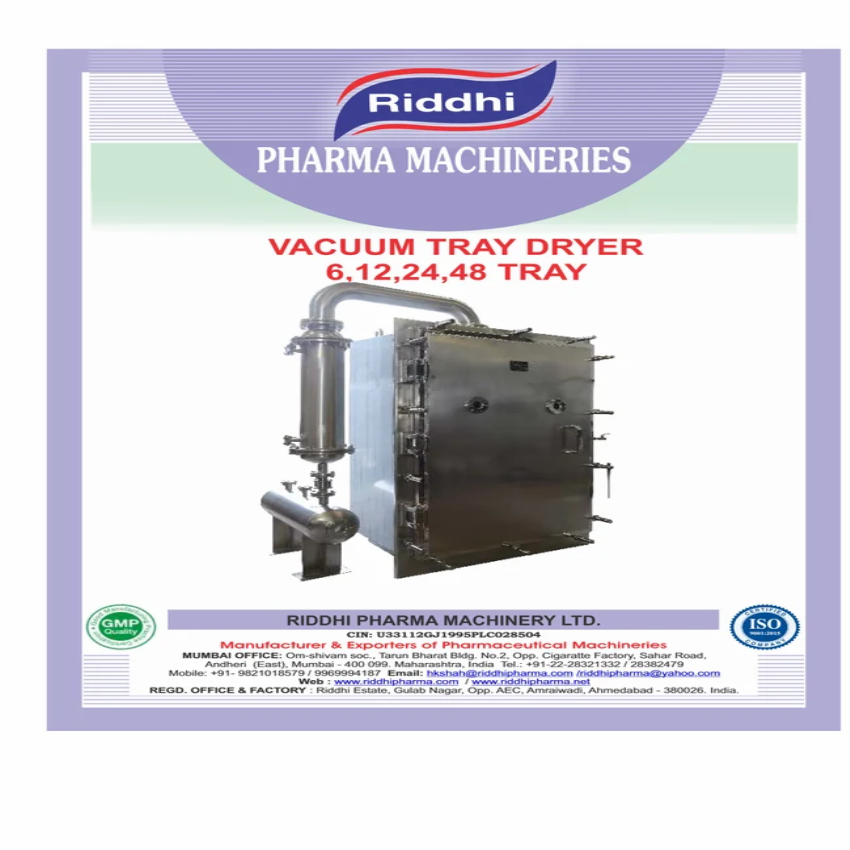 RIDDHI Automatic Vacuum Tray Dryer