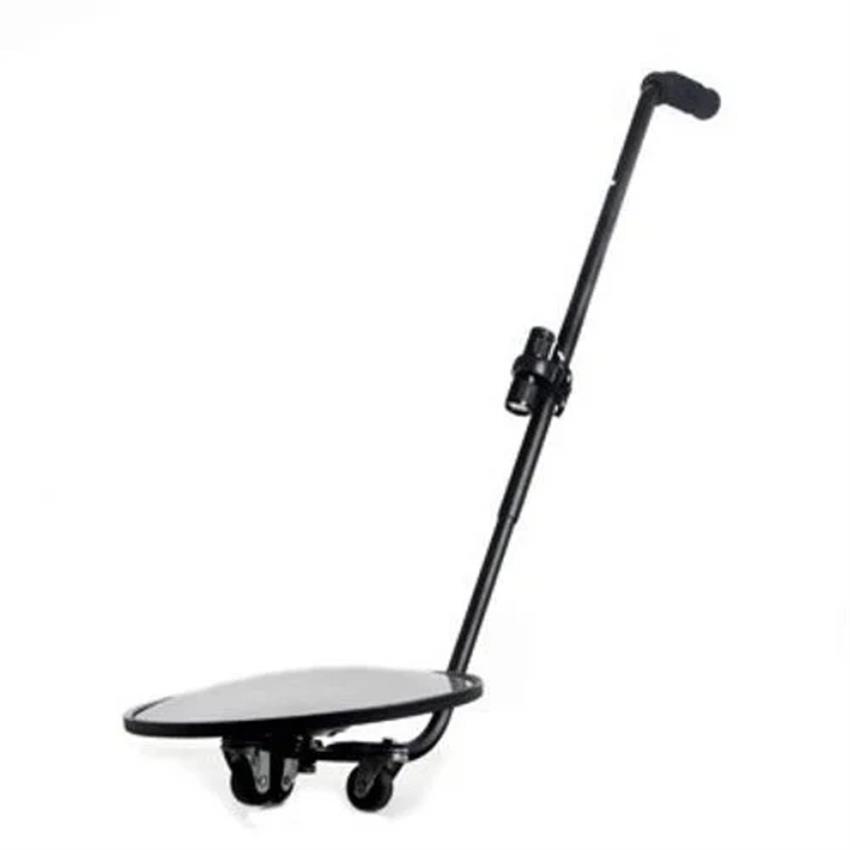 Round Vehicle Search Mirror with Flashlight