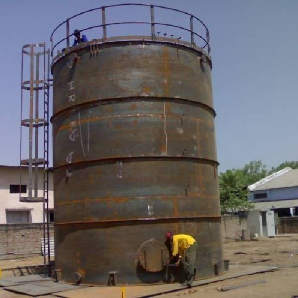 Vertical Metal Storage Vessel