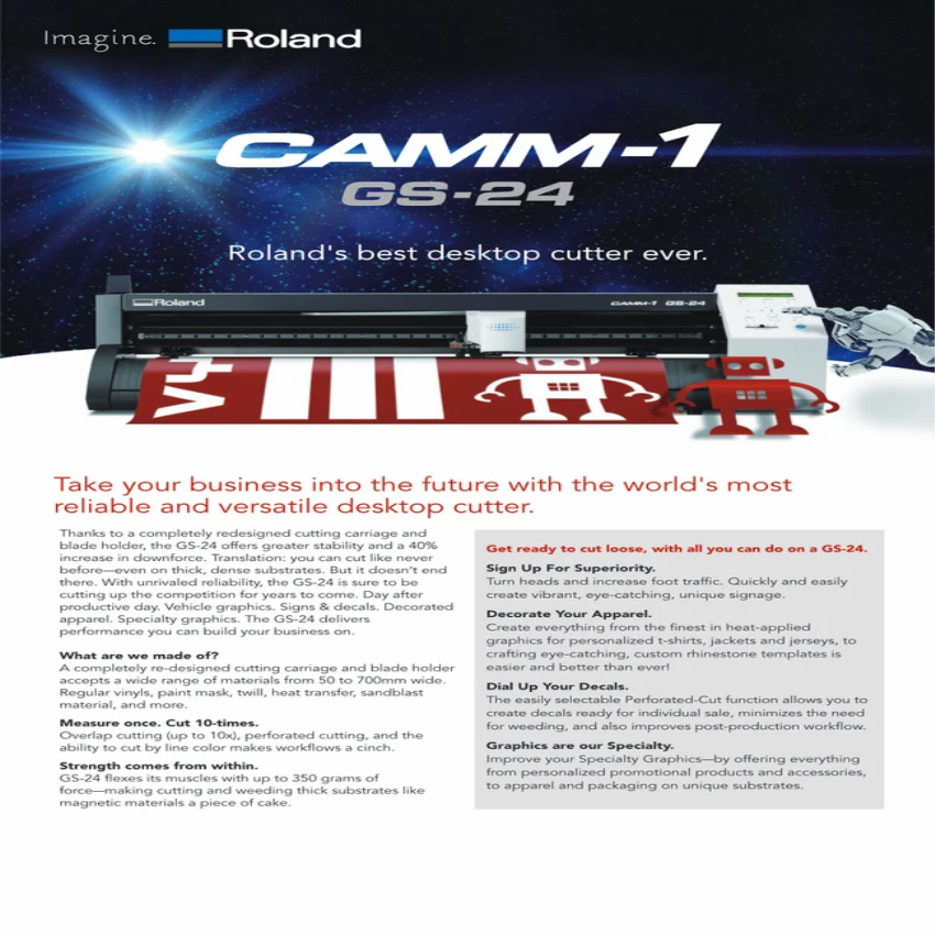 Roland GS-24 Vinyl Cutter Equipment