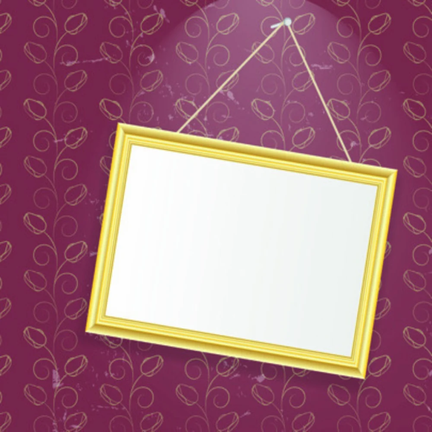 Wall Hanging Glass Photo Frame