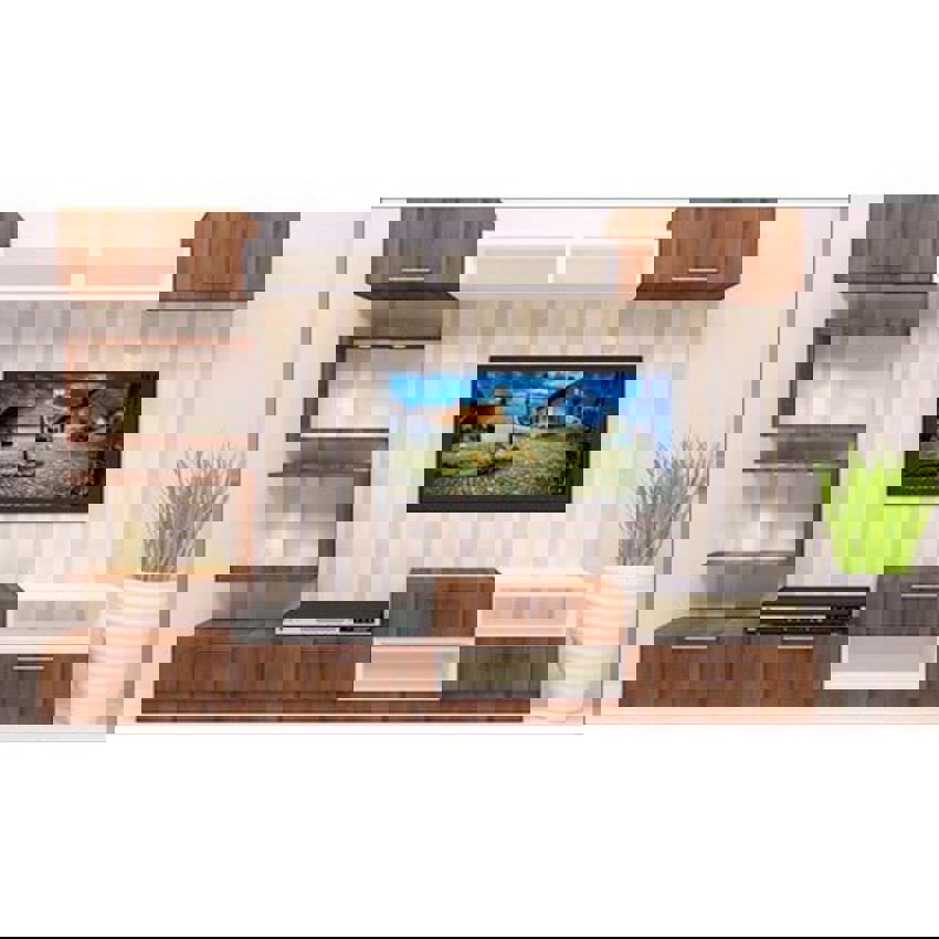 Wall Mounted Wooden TV Console