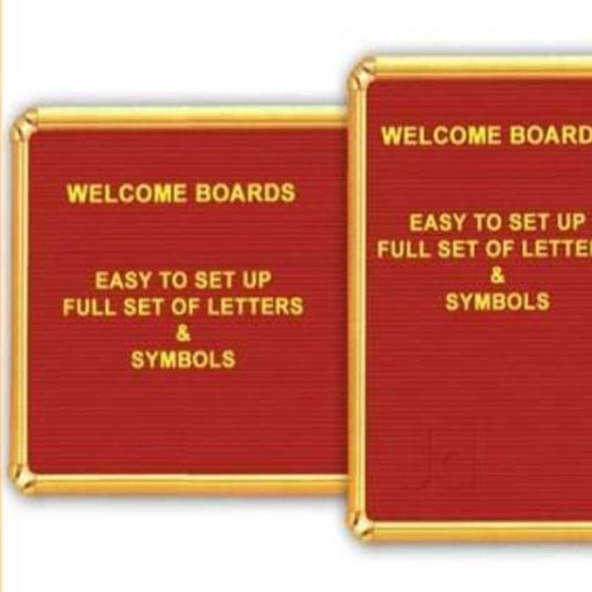 Wall Mounted Red Hospitality Welcome Board 18"x24"