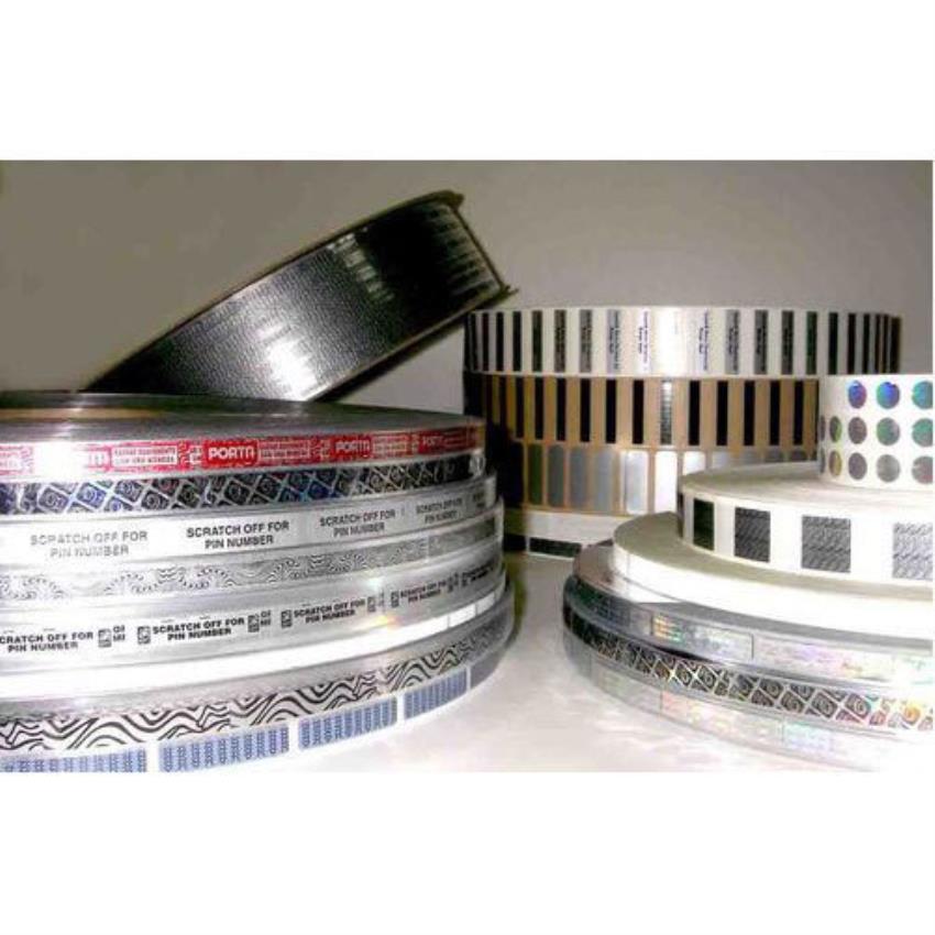 Wave Pattern Scratch Off Label Roll