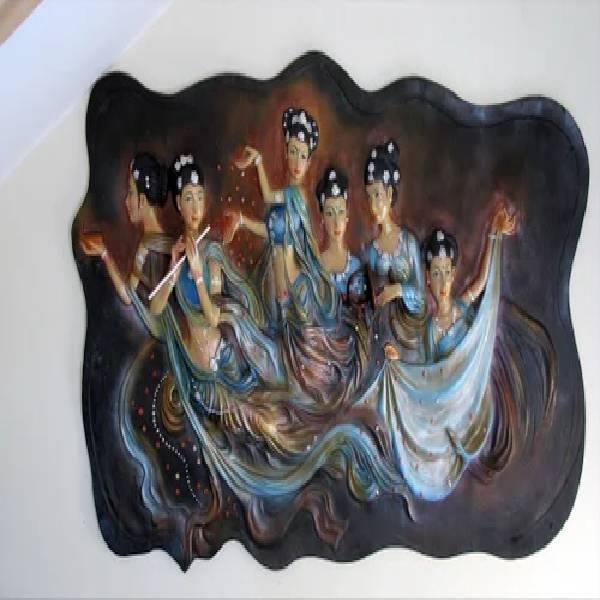 Welcome Lady Fiber Wall Mural