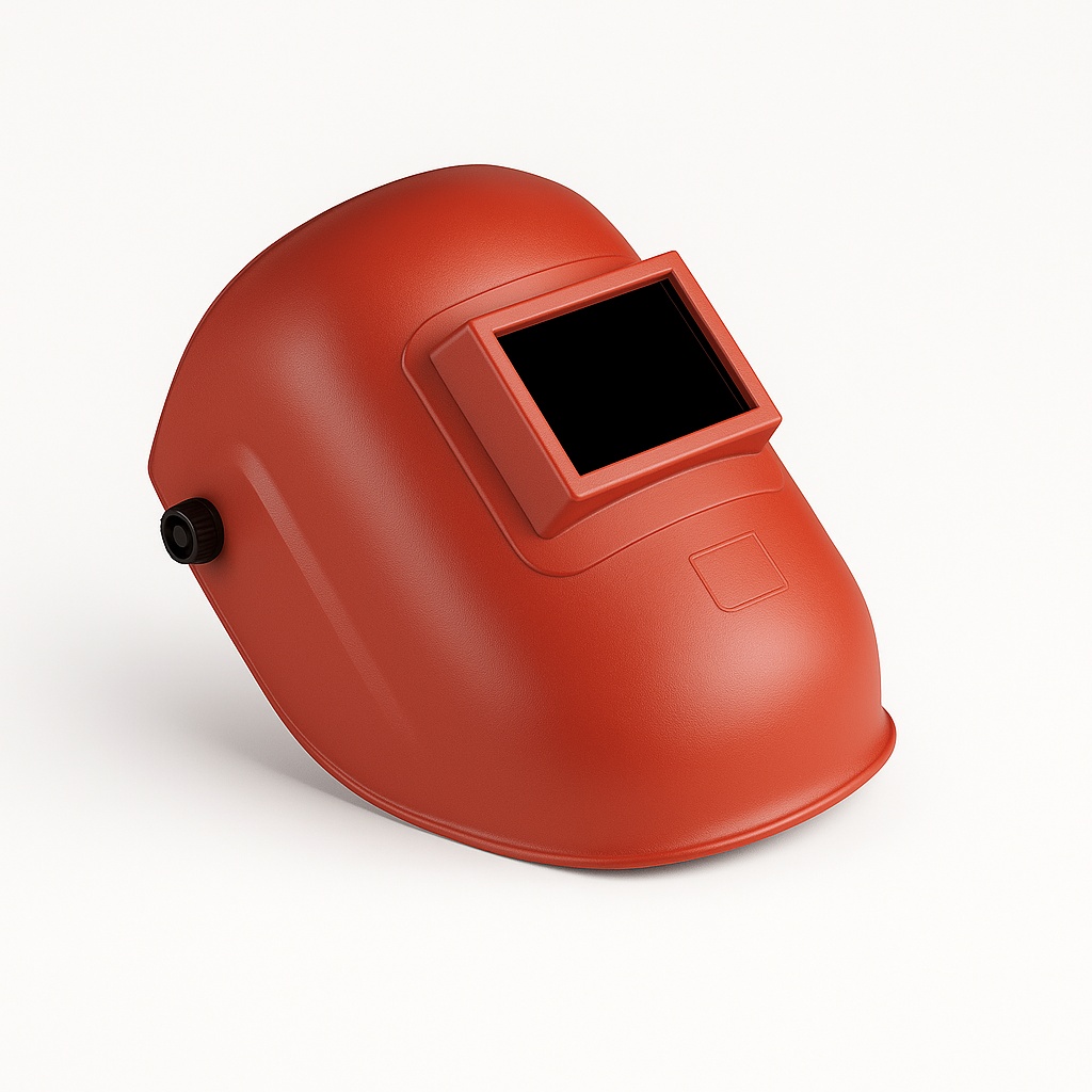 Red Welding Safety Helmet
