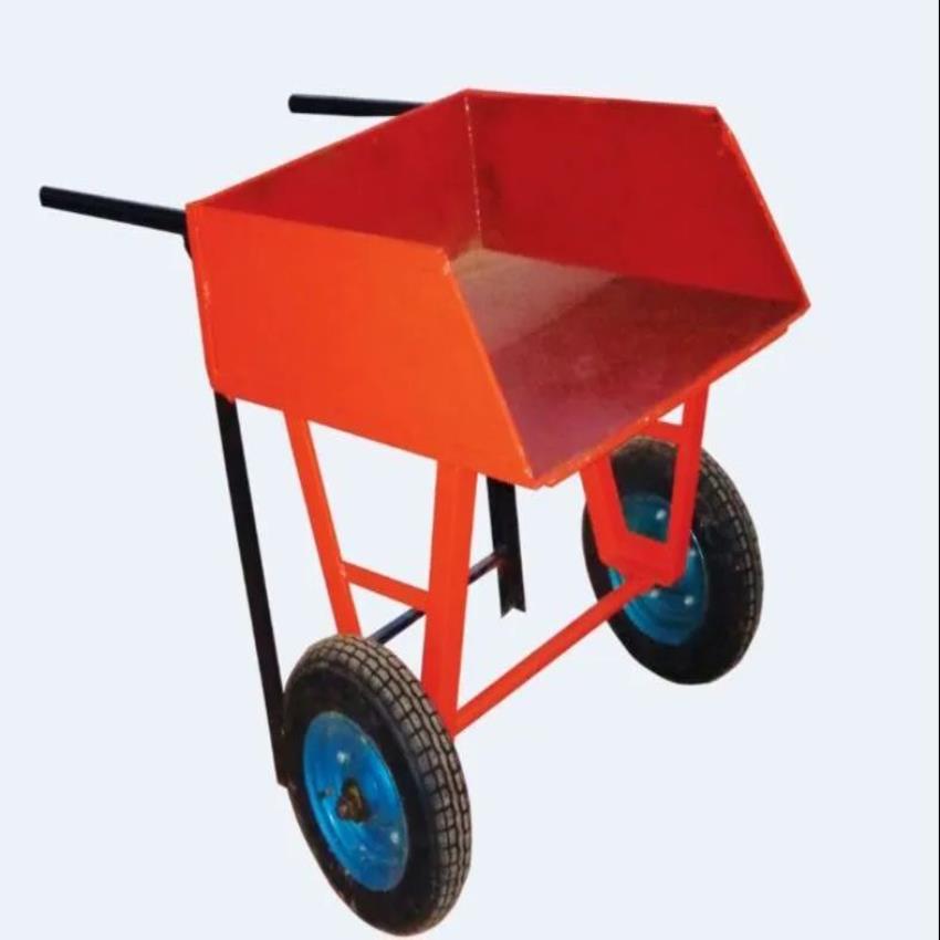 Wheel Barrow Trolley, 100 kg Capacity, Double Wheel