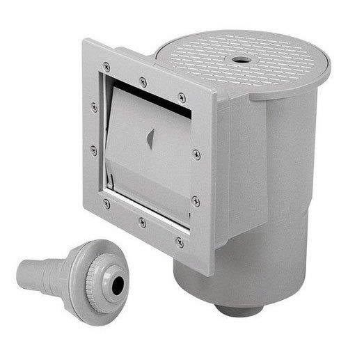 White ABS Semi-Automatic Pool Skimmer