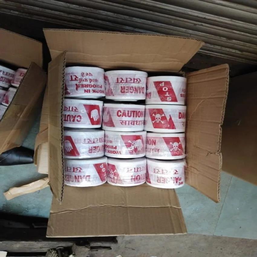 White Barricading Tape, For Warning