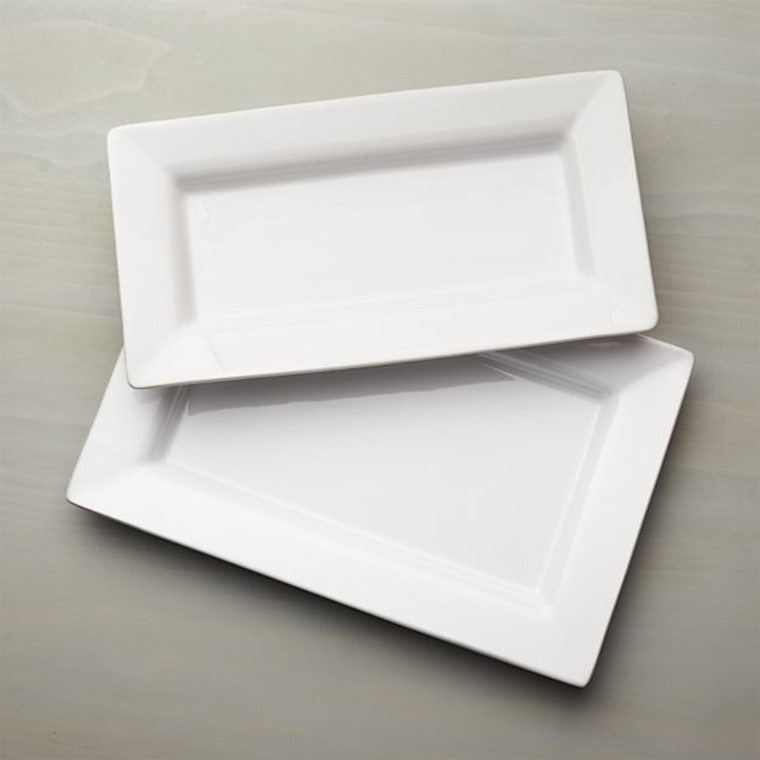 Porcelain White Rectangle Platter