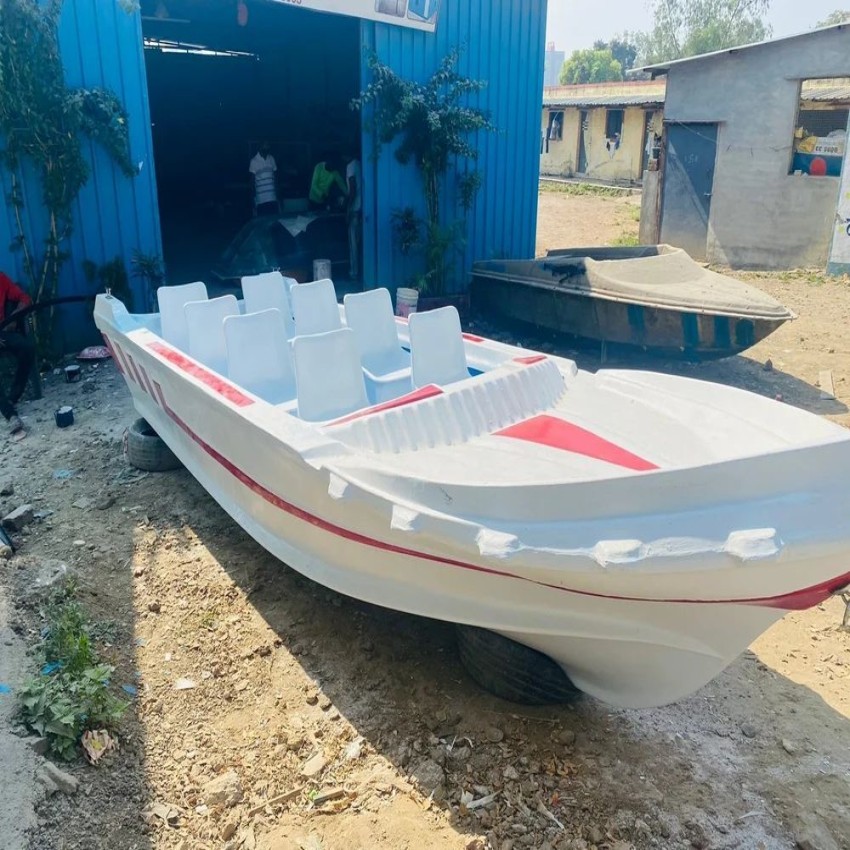 White FRP Passenger Boat