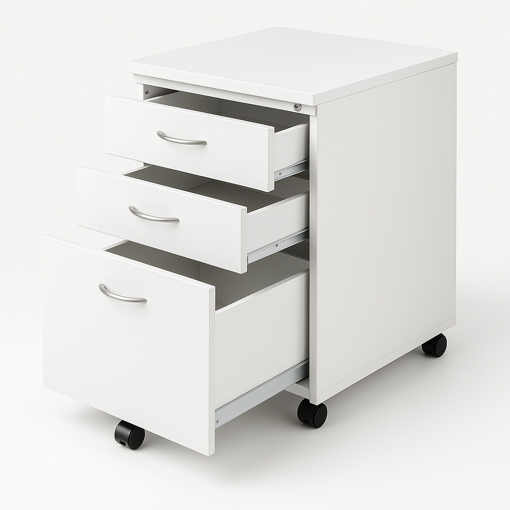 Mobile Mild Steel Drawer Pedestal