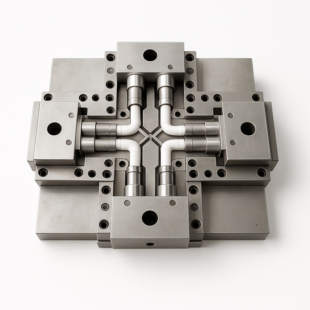 Industrial White PVC Elbow Mould