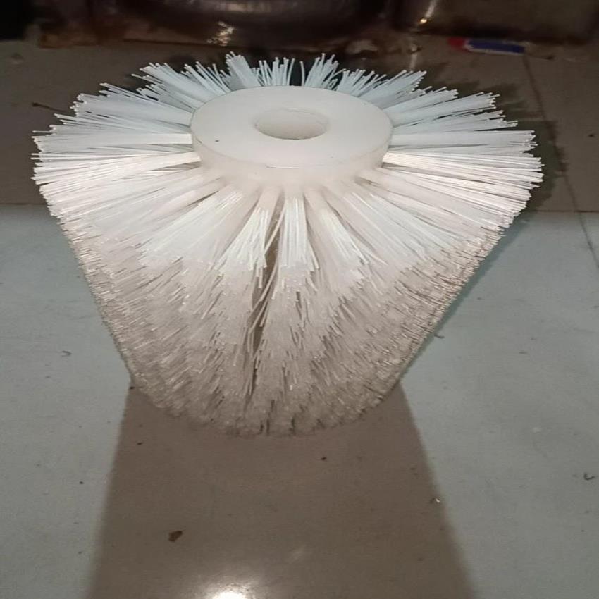 White Industrial PVC Brush Roller 8 inch