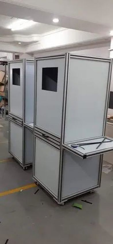 White Industrial Server Rack