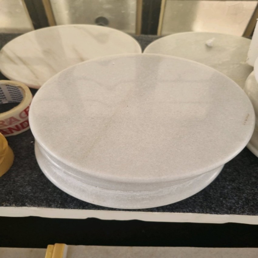 Indian White Marble Chakla