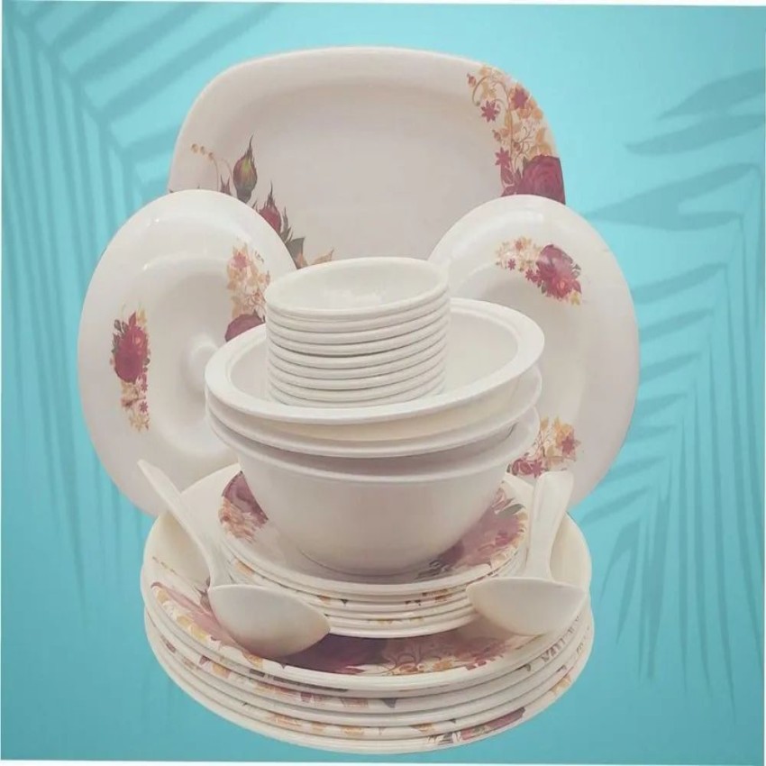 White Melamine Home Dinnerware