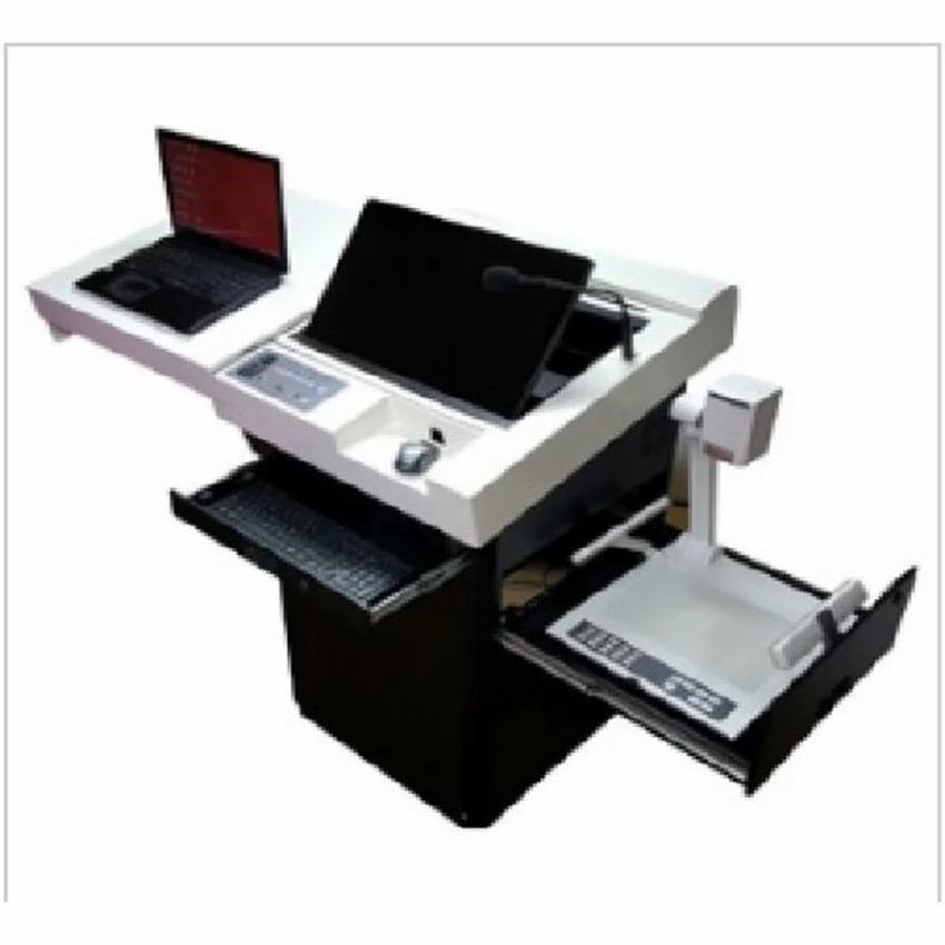 White Metal Digital Podium DGB2500 for Offices