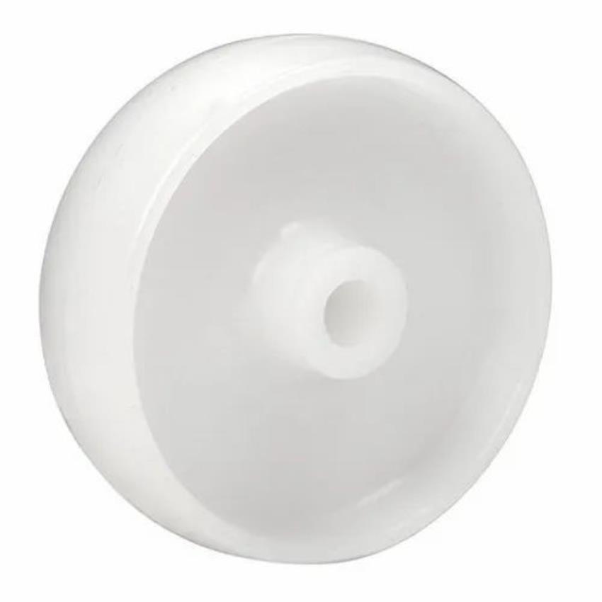 White Nylon Trolley Wheel, 1/2 Bearing