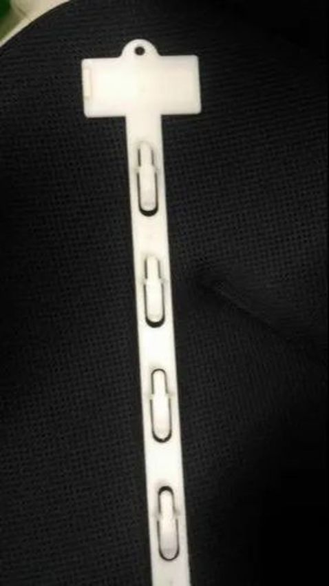 White Plastic Merchandising Strip