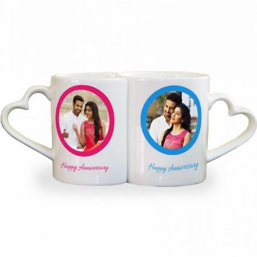 Heart Shape Ceramic Gifting Mug Set