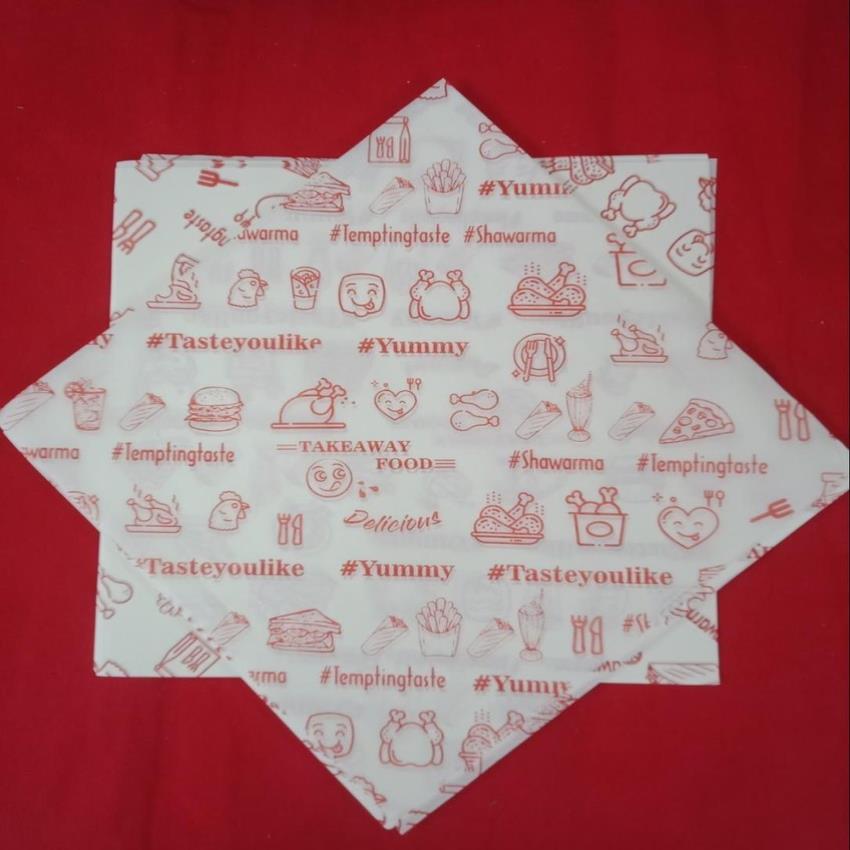 White Printed Wada Pav Wrapping Paper, Below 80 GSM, 2kg Bundle
