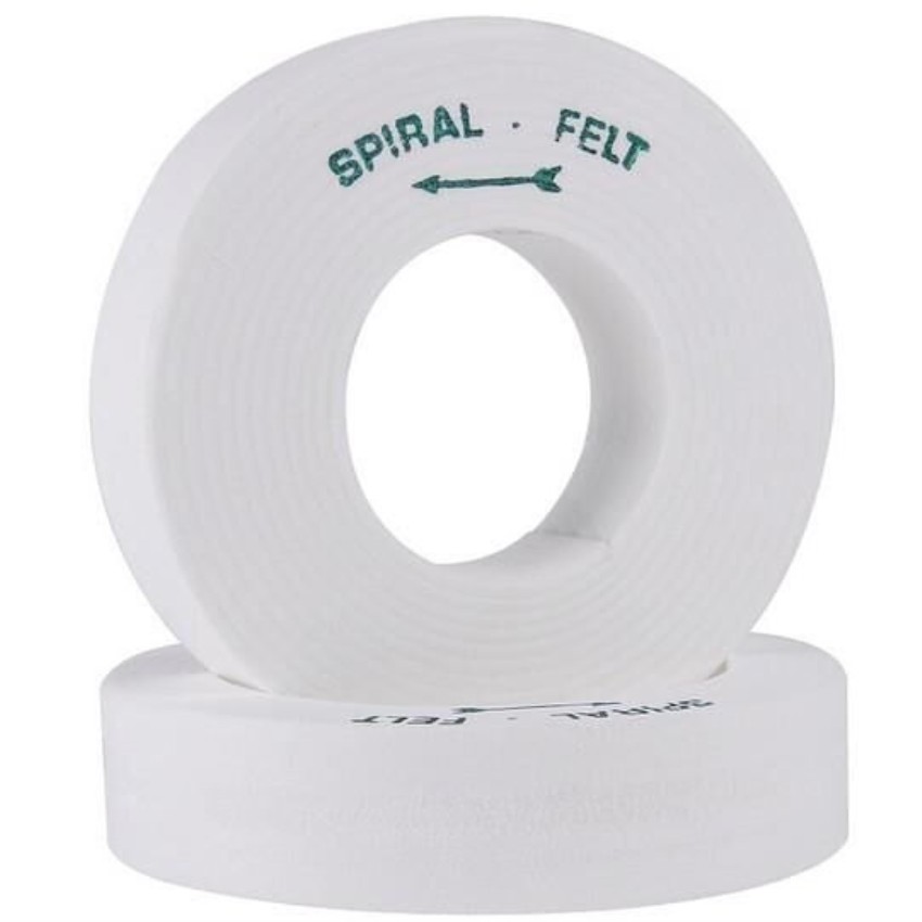 White Spiral Felt Polishing Wheel