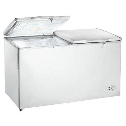 White Stainless Steel Glass Top Freezer