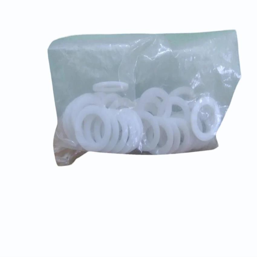 White Teflon Washer, 8 mm Inner Diameter