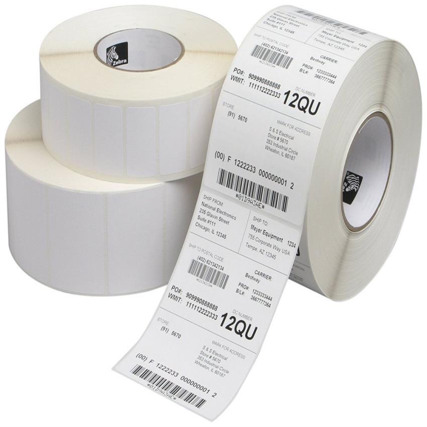 White Thermal Plain Labels