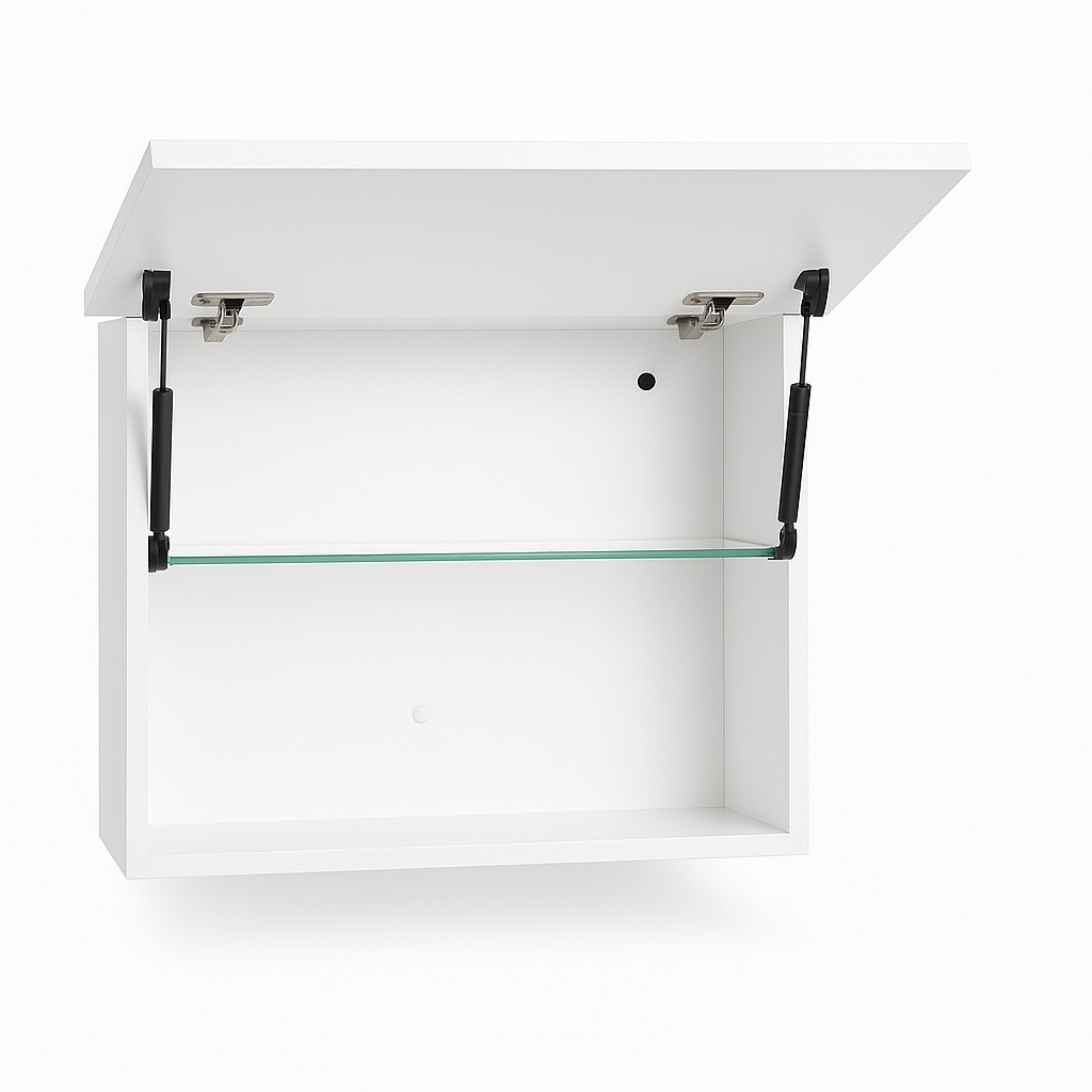 Wall Mounted White Kitchen Rack