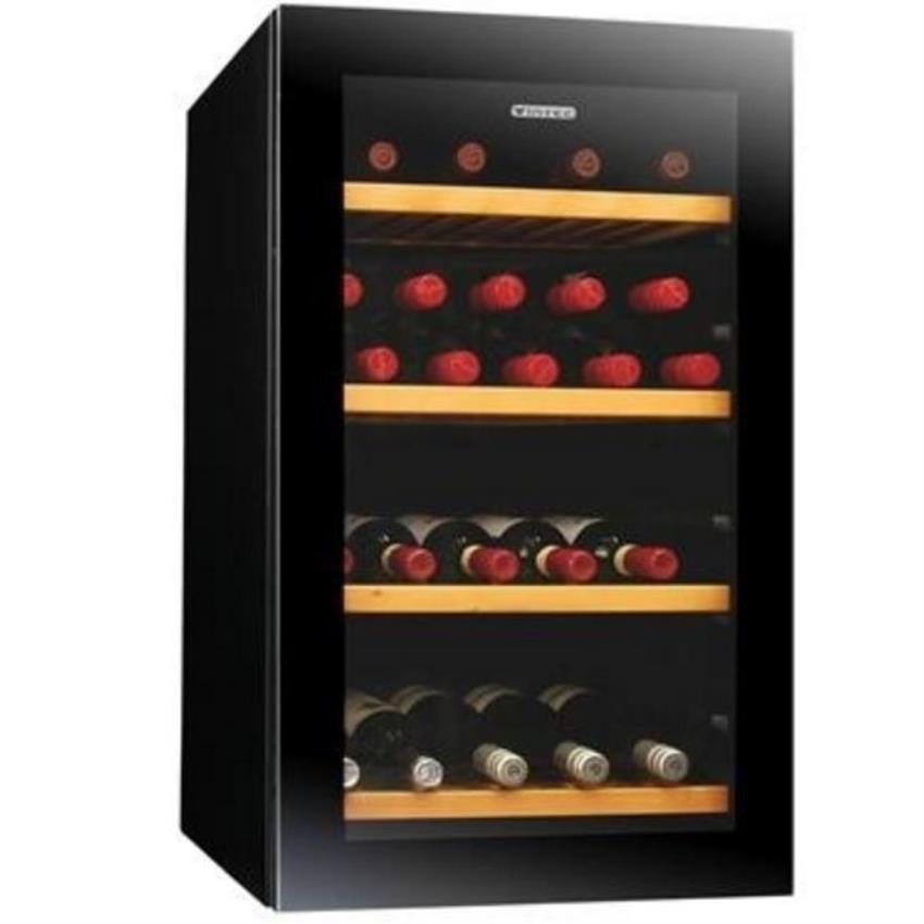 Wooden Shelf Wine Cooler - 25 Bottle Capacity