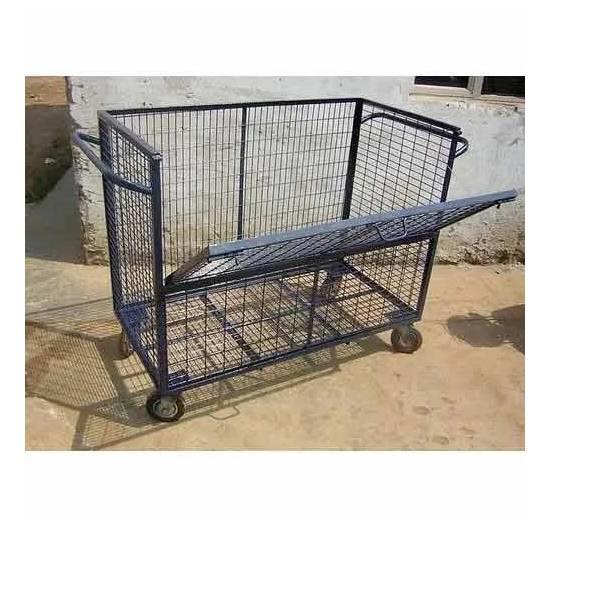 Steel Wire Mesh Trolley, 1000 KG Capacity