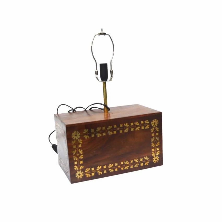 Wood Base Lighting Fixture