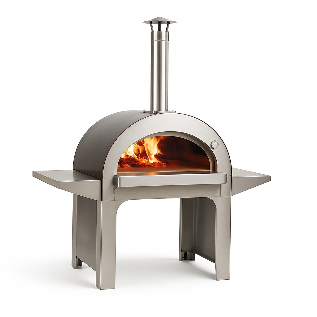 High-Capacity Wood Fire Pizza Machine