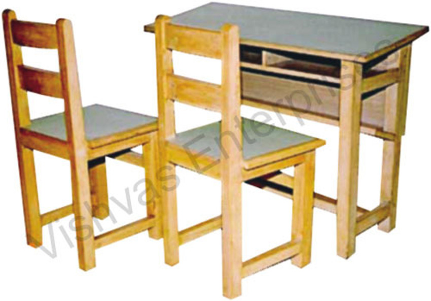 Wood VE-034 Double Decker Seating Table & Chairs