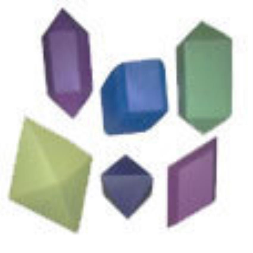 Wooden Crystal Shapes Set