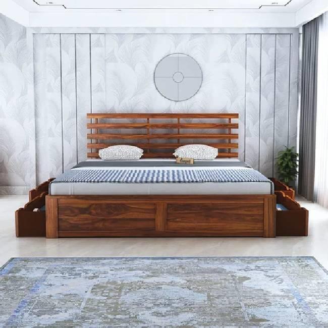 Full Size Wooden Double Bed