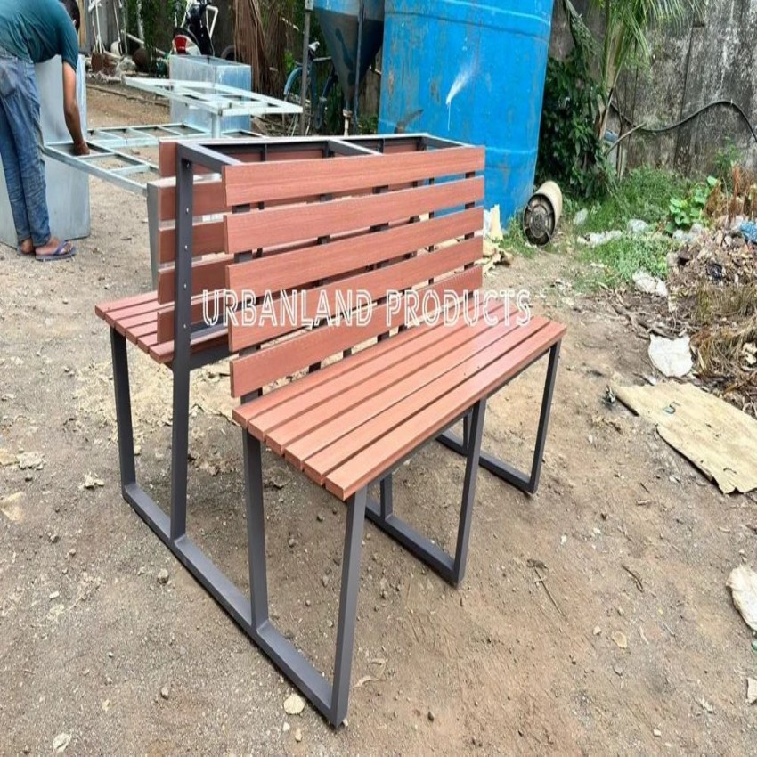 Wooden Double Seating, With Backrest